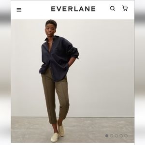 Everlane The Dream Pant in Green, Size Medium